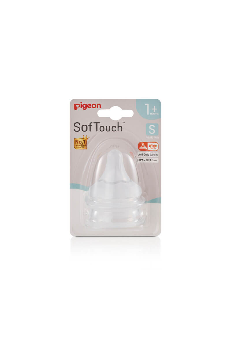 SofTouch Wide Neck Nipple 2Pcs（WN3）