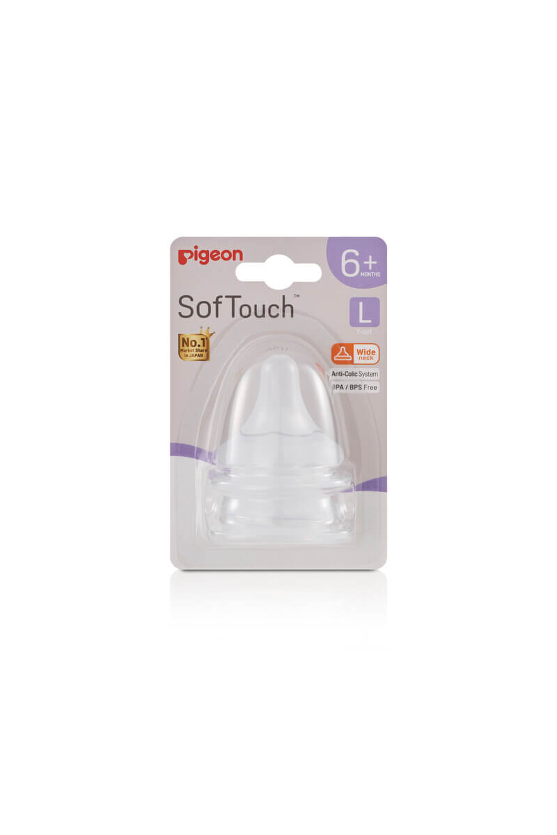 SofTouch Wide Neck Nipple 2Pcs（WN3）